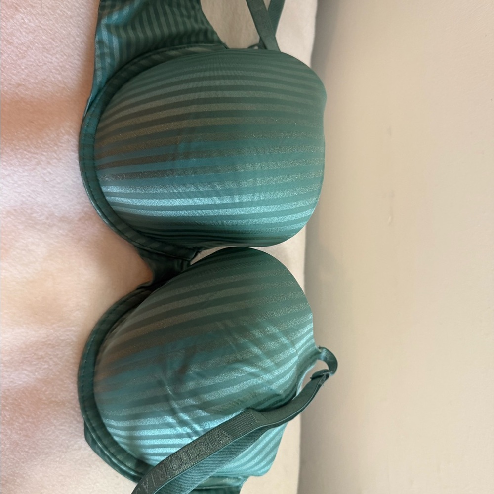Victoria's Secret Teal Striped Bra